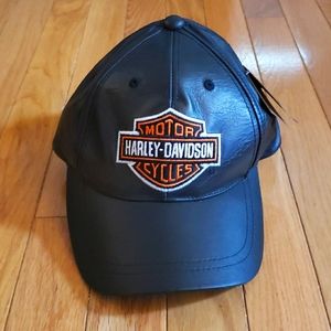 Harley Davidson leather hat